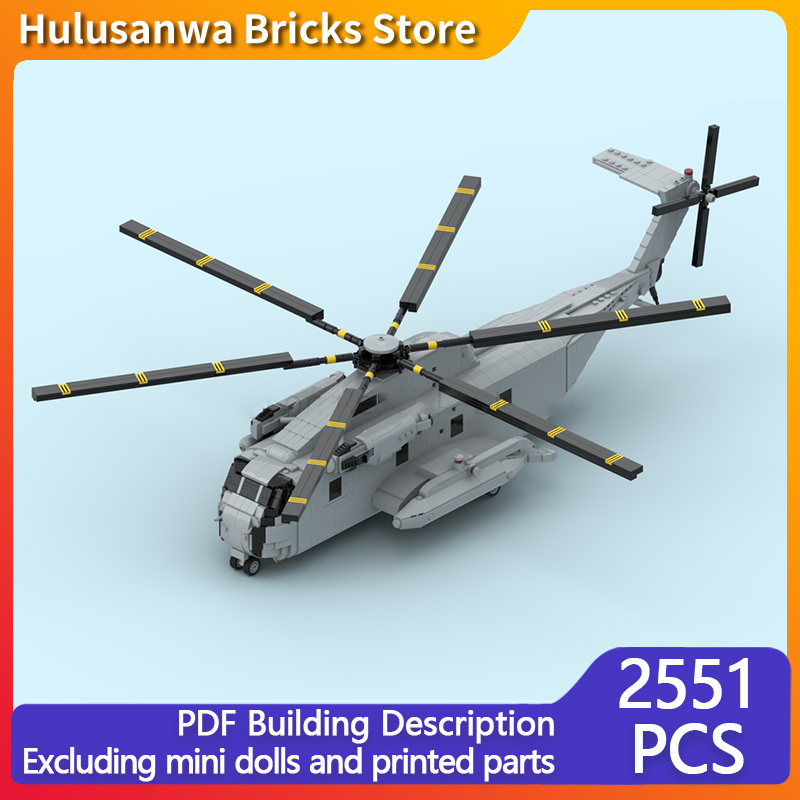 Heavy Equipment Battery - Model Helikopter Berat CH-53D MOC, Batu