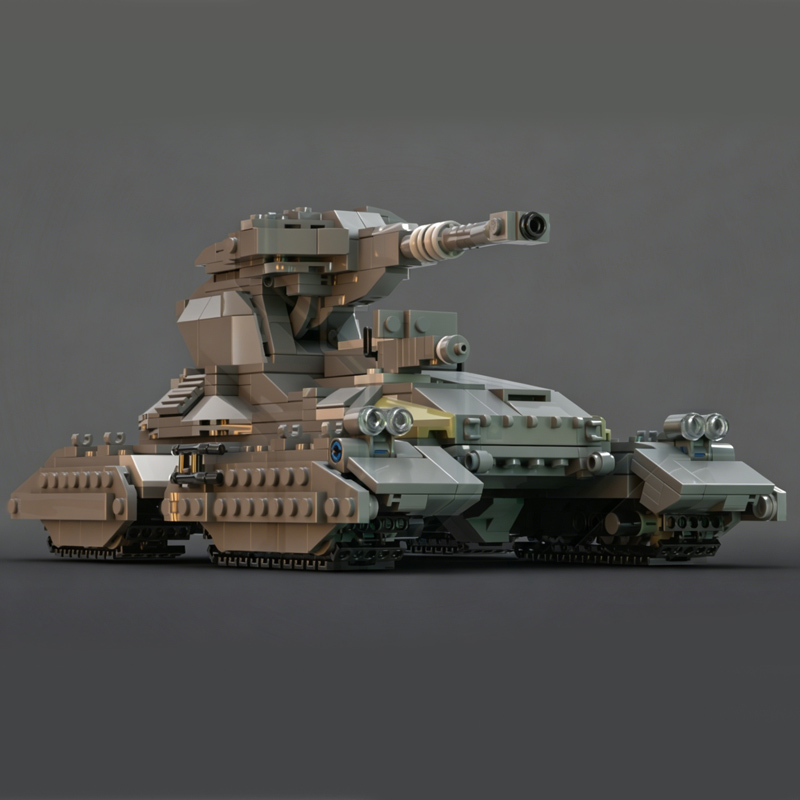 Heavy Equipment Game - Tank Berat M808C Model MOC, Mainan