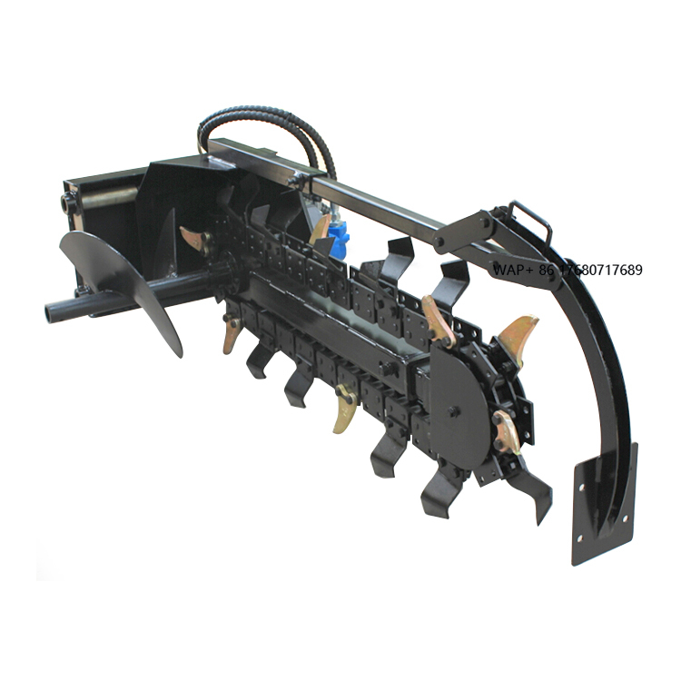 Skid Steer Loader - Aksesoris Trencher untuk Mini Skid Steer