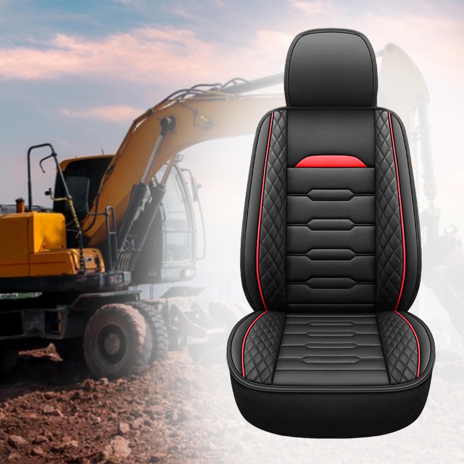 Heavy Equipment Forklift - Bantalan Kursi Excavator Kulit PU, Penutup