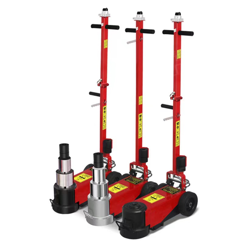 Hydraulic Floor Jack - Dongkrak Angkat Bus Pneumatik 80 Ton,
