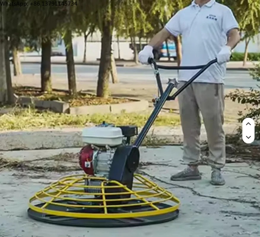 Power Trowel Concrete - Mesin Perata Beton Dorong Manual dengan