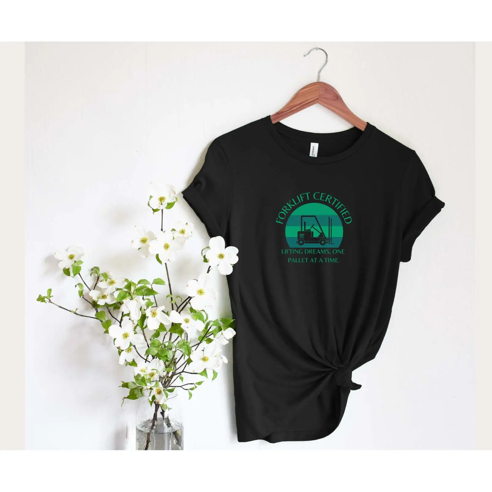 Heavy Equipment Forklift - Kaos Lucu Bersertifikat Forklift, Meme Peralatan