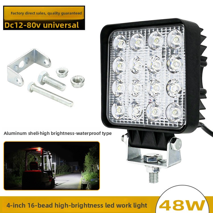 Lampu Kerja LED 48W 16LED 4 In - Heavy Equipment Forklift ulasan dan harga