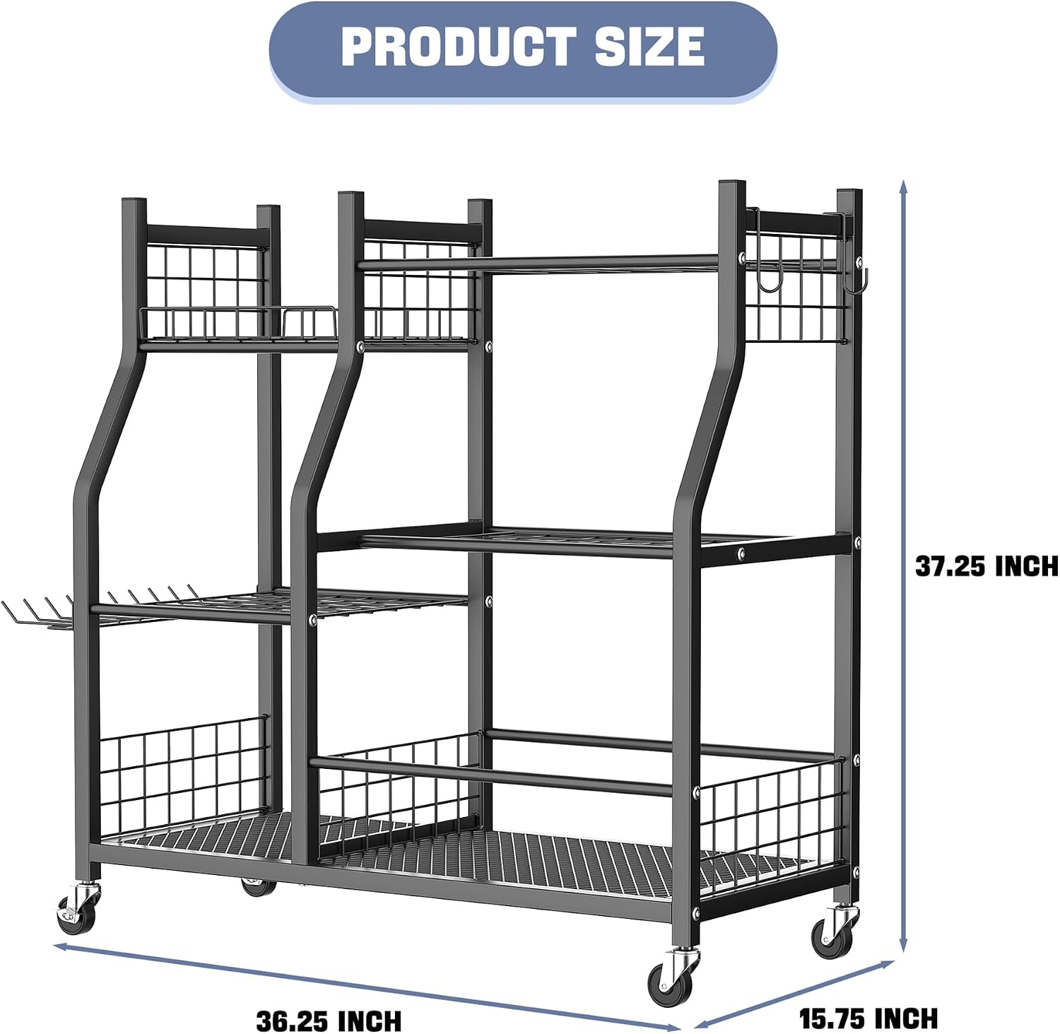 Rak Organizer Peralatan Kebun  - Heavy Equipment Yard ulasan dan harga