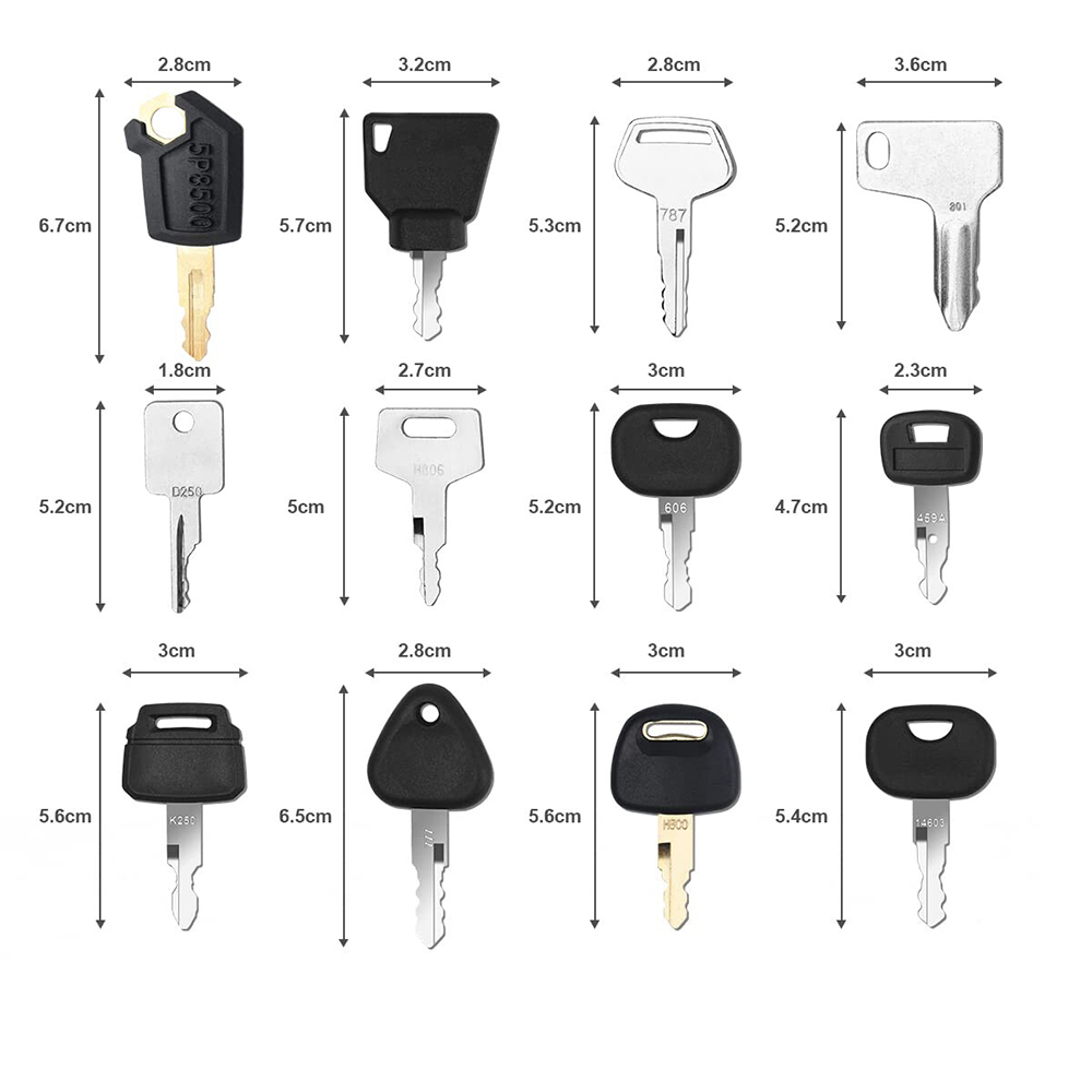 12 Buah Set Kunci Pengapian Ko - Heavy Equipment Key Set ulasan dan harga