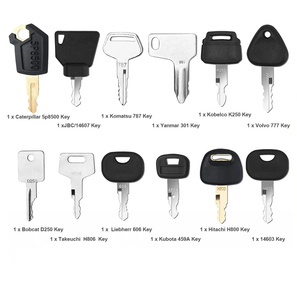12 Buah Set Kunci Pengapian Ko - Heavy Equipment Key Set ulasan dan harga