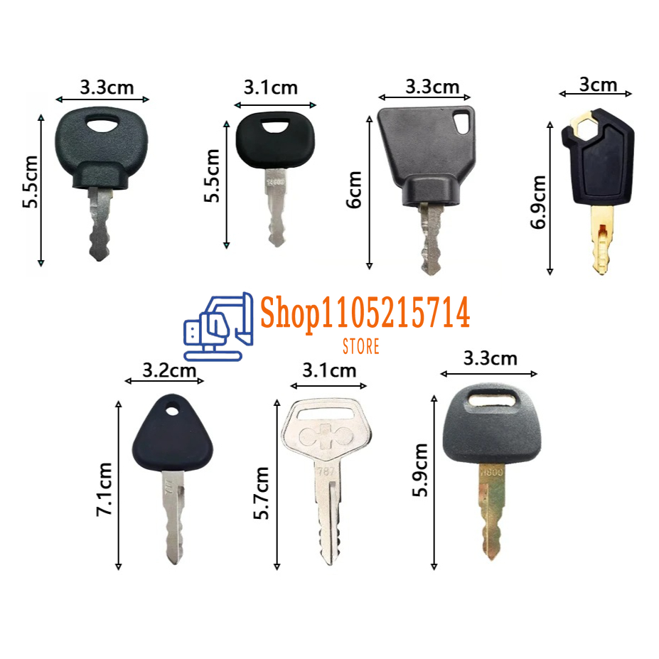 7PCS Set Kunci Kontak Alat Ber - Heavy Equipment Key Set ulasan dan harga